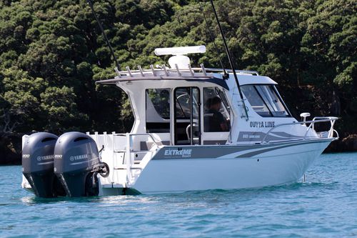 Barca da pesca e diporto fuoribordo - 885 GAME KING - Extreme Boats EU Ltd. - bimotore / con cabina di pilotaggio / hard-top