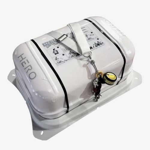 Zattera di salvataggio per barca - V-PRO - HERO LIFESAVING EQUIPMENT - costiera / 6 posti / gonfiabile