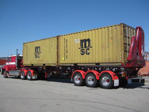 Carrello portacontainer - HC4020-RT - SWINGLIFT - per cantiere navale / per terminale portuario / con caricamento laterale