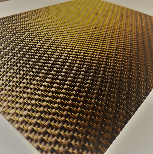 Tessuto composito fibra di carbonio - SPN C 285 T YELLOW - SPINTEKS - filo metallico / tessuto