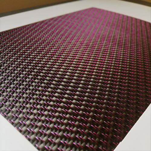 Tessuto composito fibra di carbonio - SPN C 285 T PINK - SPINTEKS - filo metallico / tessuto