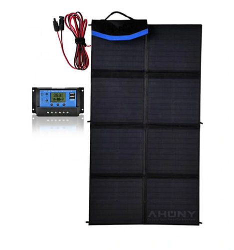 Pannello solare pieghevole - eMobi F160w - SHENZHEN AHONY POWER CO.,LTD - in silicio monocristallino / per barca / portatile