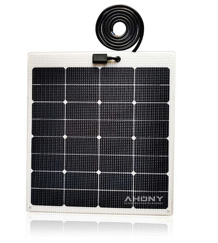 Pannello solare rigido - eMarvel-60W - SHENZHEN AHONY POWER CO.,LTD - in silicio monocristallino / 36 celle / per barca