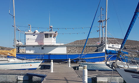 Trawler entrobordo - MAREDON - Sachal Shipyard - con cabina di pilotaggio