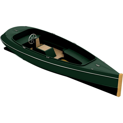 Lancia entrobordo - BLIXEM - Blixem Boats - elettrica / con console centrale / in legno