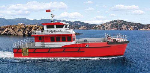 Barca professionale imbarcazione di servizio - 24.5 - JIANGLONG SHIPBUILDING CO., LTD. - catamarano / in alluminio