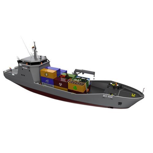 Nave cargo portacontainer - BCC 6012 - COTECMAR - costiera