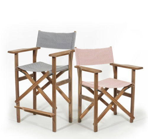 Sedia regista per barca - BUSINESS AND PLEASURE Co - per yacht / pieghevole / in legno