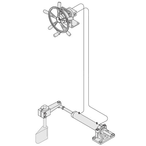 Meccanismo di sterzo per nave - Manual - D-I INDUSTRIAL CO.,LTD. - meccanico