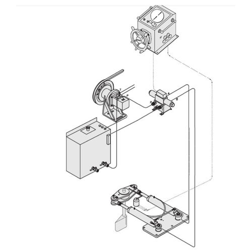 Meccanismo di sterzo per nave - DES series - D-I INDUSTRIAL CO.,LTD. - idraulico / elettrico / assistito
