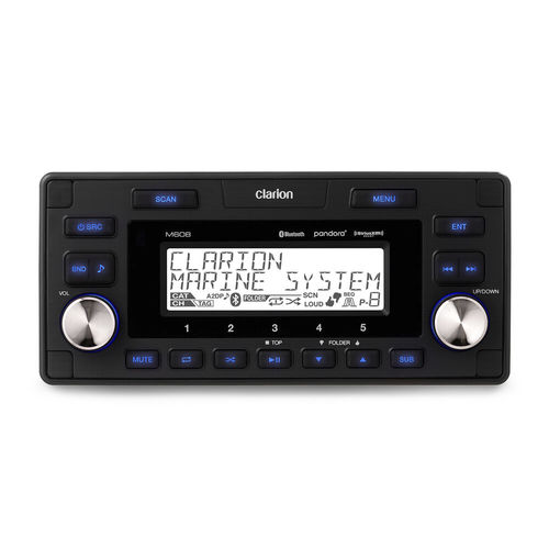 Lettore audio marino AM - M608 - Clarion Marine - FM / MP3 / USB