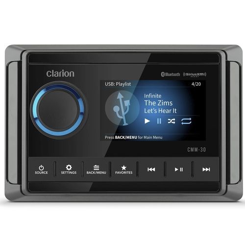 Lettore audio marino AM - CMM-30 - Clarion Marine - FM / USB