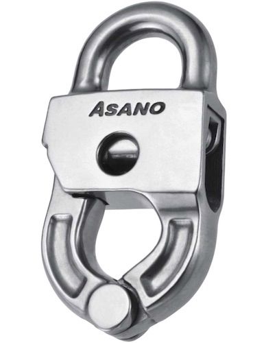 Grillo per nave diritto - Auto Shackle (quick-release) - ASANO GLOBAL CO. LTD. - per cianciolo / in acciaio inossidabile / a sgancio rapido