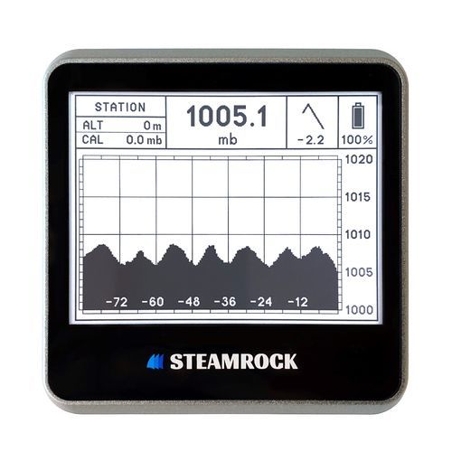 Barografo digitale - Silver Gray - Steamrock