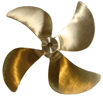 Elica per barca da pesca professionale - HSP series - Grand Propeller Co., Ltd. - Skew / in linea d'asse / 4 pale