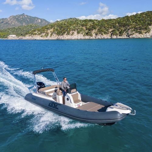 Gommone fuoribordo - 70 - BSC COLZANI srl - semirigido / con console centrale / open