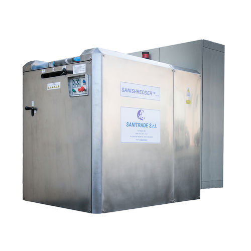 Sistema di trattamento di rifiuti alimentari - SSH 130 - Sanitrade - di lattine per prodotti alimentari / per vetro / per rifiuti misti