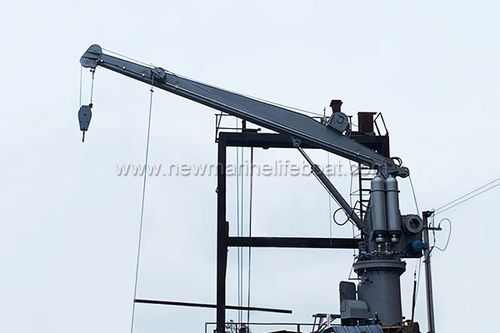 Gru per nave - NMC25 - Ningbo New Marine Lifesaving Equipment Co., Ltd. - con braccio impennabile / offshore