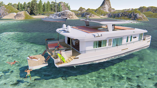 Motor-yacht catamarano - 66 (20mt) - Maison Marine Yachts - da crociera / hard-top / con fly