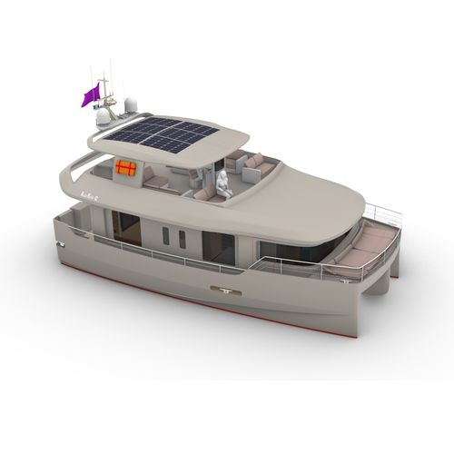 Barca a motore house-boat catamarano - 42 - Maison Marine Yachts - entrobordo / diesel / bimotore