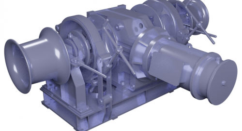 Salpa ancora elettrico - GMB-N - United Marine Suppliers Co., LTD. (UMS) - per nave / orizzontale / sovracoperta
