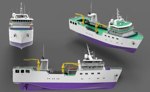 Nave speciale peschereccio a strascico - 52.15 - Julong Technology Co.,Ltd. - in acciaio