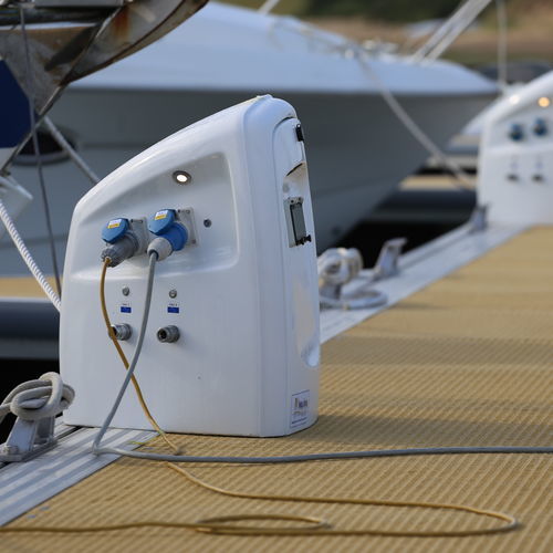 Colonnina di distribuzione di acqua - BE 90 - ARMARINA - di ricarica elettrica / per pontile