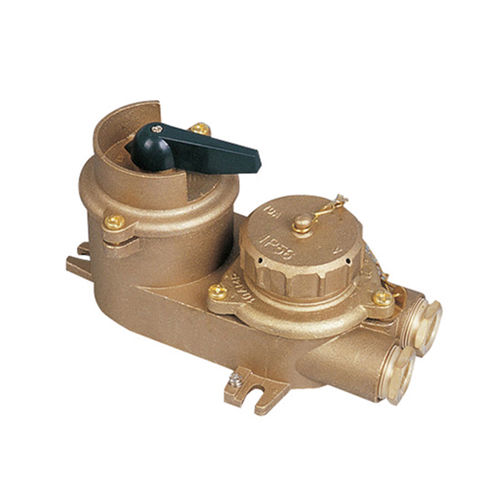 Presa elettrica stagna per nave - CZKLS2-2 - Zhejiang Bozhou Marine Electric Technology Co., Ltd. - per barca / femmina / con interruttore
