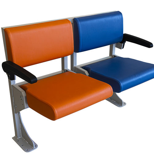 Sedile per nave passeggeri - HR 1500v1 - Pullman Seat Systems - con braccioli / ribaltabile / 1 posto