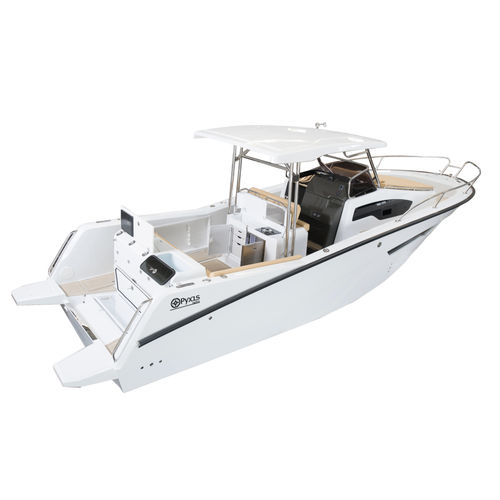 Barca da pesca e diporto fuoribordo - 30wa - Pyxis Yachts SA - bimotore / da pesca e diporto / da pesca sportiva