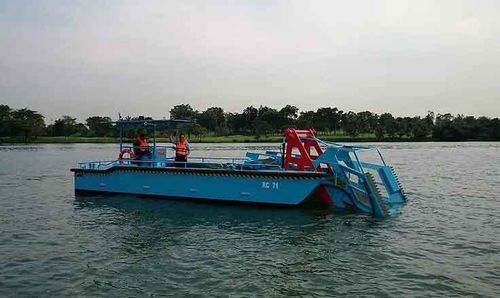 Barca professionale barca da lavoro - Scavenger HYD30 - Five Aluminium Boat and Engineering Pte Ltd - chiatta di recupero rifiuti / catamarano / diesel