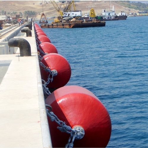 Parabordo per nave - Jerryborg Marine Machinery Co., Ltd - per pontile / nero / rosso