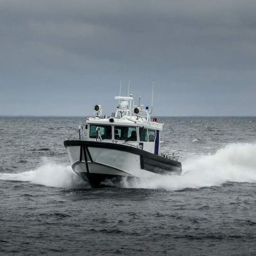 Barca professionale patrol boat - 1200 - Kewatec - imbarcazione di servizio portuale / entrobordo a idrogetto / in alluminio