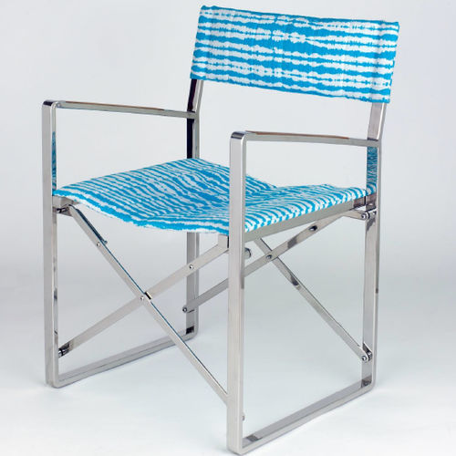 Sedia regista per barca - R17VIPD001 - VIP s.r.l. - blu / colore personalizzabile / con braccioli
