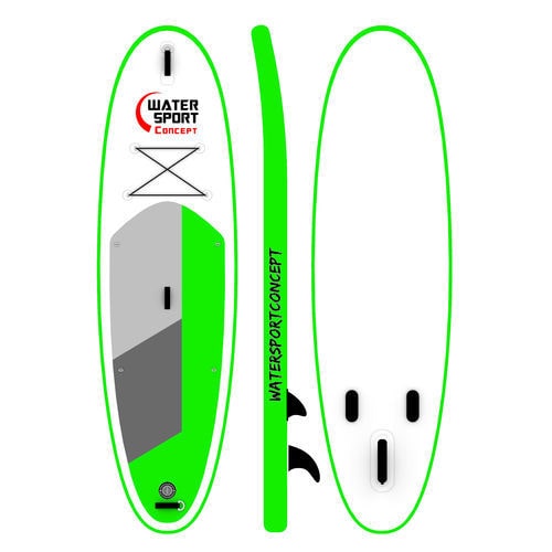 Stand-up paddle gonfiabile - GREEN 10'6 - WATERSPORT CONCEPT - da escursione / per acqua piatta / per yoga
