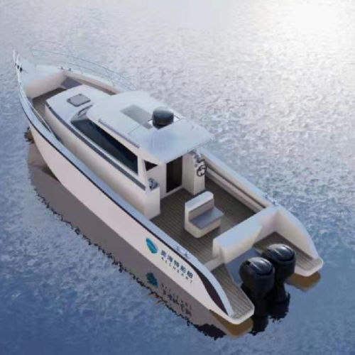 Cabinato fuoribordo - ROC 1250 - Qingdao Allheart Marine Co., Ltd. - bimotore / con cabina di pilotaggio / con prendisole