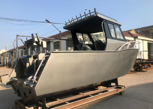 Barca da pesca e diporto fuoribordo - VOYAGER 790 - Qingdao Allheart Marine Co., Ltd. - con cabina di pilotaggio / in alluminio / max. 10 persone