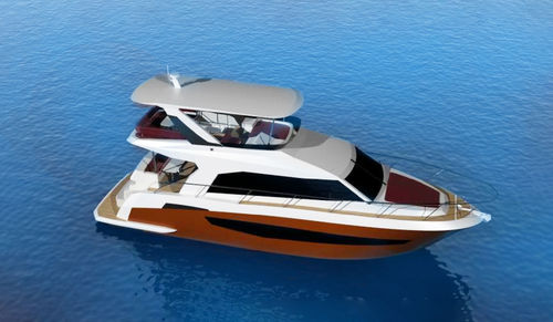 Cabinato entrobordo - LEISURE 1400 - Qingdao Allheart Marine Co., Ltd. - trimotore / con fly / in alluminio