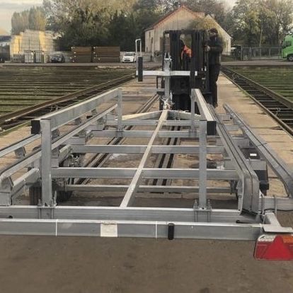 Carrello per movimentazione - TIKI  - PONTOON FRANCE - di varo / per barca / a 2 assi