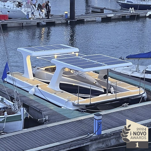 Sistema mobile di pontili per barca elettrica - Powerdock® - Faroboats L.da - di ricarica elettrica / solare