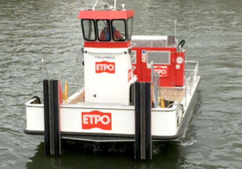 Barca professionale spintore - 10 - Alumarine Shipyard - chiatta da lavoro / entrobordo / in alluminio