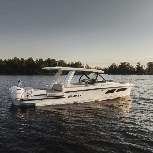 Cabinato fuoribordo - 35 Sport Tourer - QUARKEN Boats - bimotore / open / soft-top