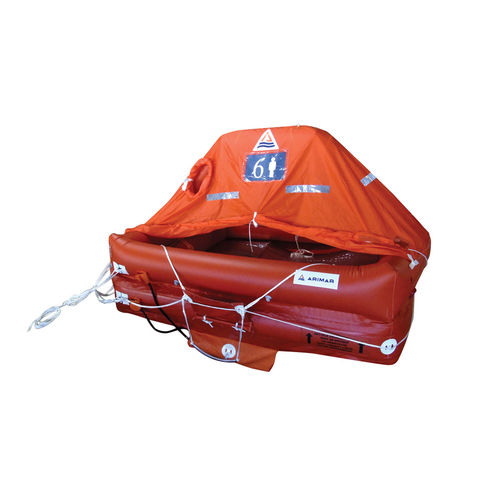 Zattera di salvataggio per nave - DEEP SEA COMPACT - Arimar - per yacht / di altura / 6 posti