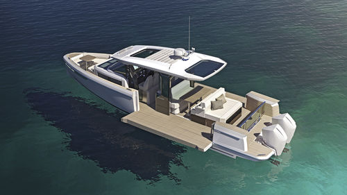 Cabinato fuoribordo - 400 GTS - Saxdor Yachts Oy - bimotore / hard-top / open