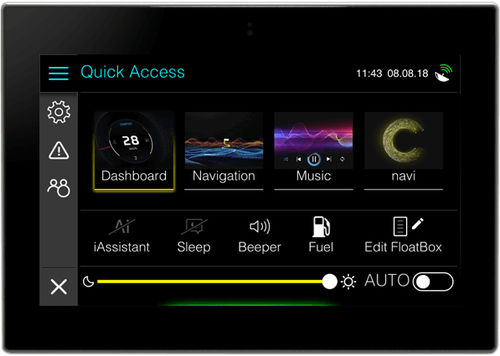 Schermo per barca - Control display 7.0 - Rim Drive Technology - multifunzione / 7" / touch screen