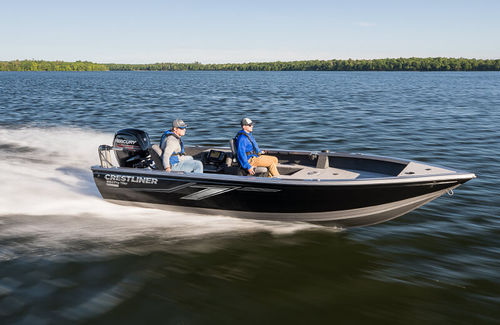 Bay boat fuoribordo - 1850 PRO TILLER - Crestliner - da pesca sportiva / max. 6 persone
