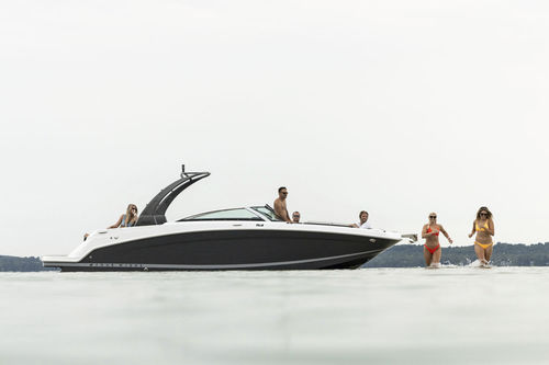 Deck boat entrobordo - HD8 - Four Winns - open / con dual console / bow-rider