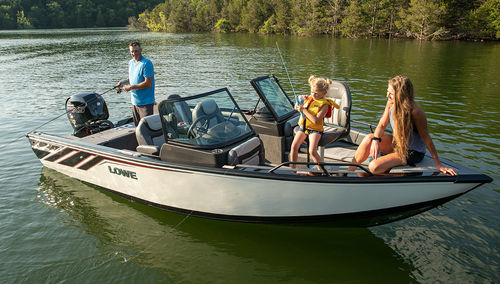 Runabout fuoribordo - FS 1900 - Lowe - con dual console / open / da sci nautico