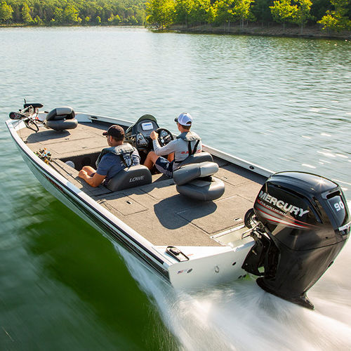 Bass boat fuoribordo - Stinger 178 - Lowe - con console laterale / open / da pesca sportiva