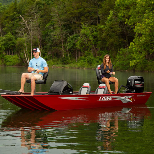 Bass boat fuoribordo - Skorpion 17 - Lowe - con console laterale / open / da pesca sportiva